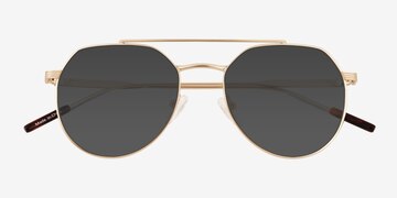 Matte Gold Kye -  Métal Lunettes de soleil