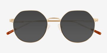 Matte Gold Steve -  Métal Lunettes de soleil