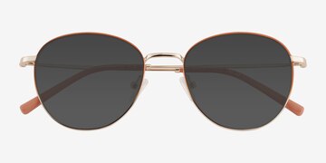 Gradient Orange Gold Aiden -  Metal Sunglasses