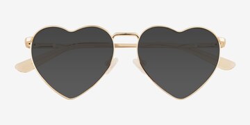 Doré Wonderful -  Métal Lunettes de soleil