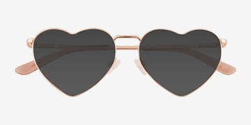 Rose Gold Wonderful -  Metal Sunglasses