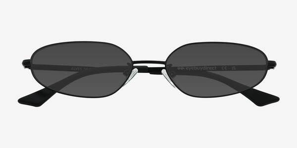Noir Alves -  Métal Lunettes de soleil