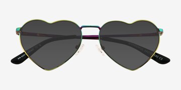 Multicolore Wonderful -  Métal Lunettes de soleil