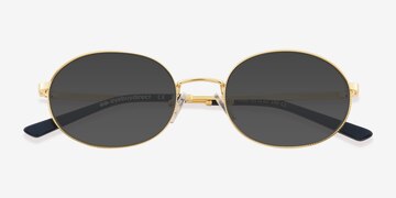 Shiny Gold Crawford -  Metal Sunglasses