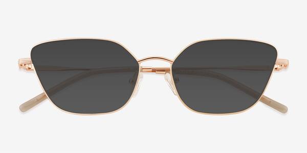 Rose Gold Bextor -  Metal Sunglasses