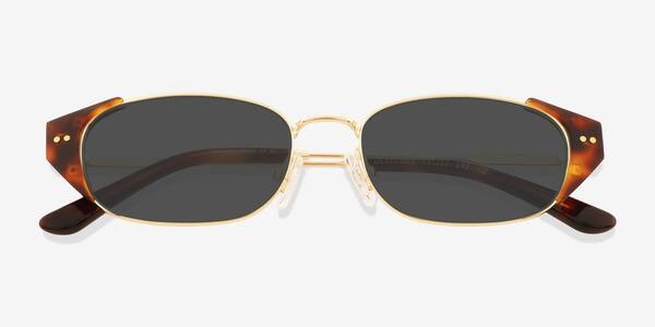 Gold Tortoise Deveraux -  Metal Sunglasses