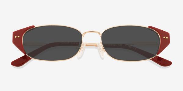 Gold Red Deveraux -  Metal Sunglasses