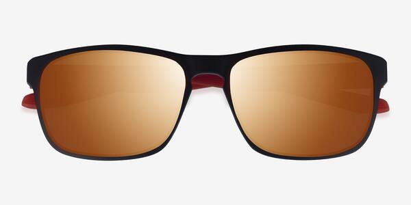Matte Black Orange Kick -  Plastic Sunglasses