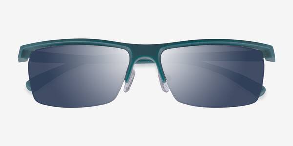 Matte Teal Turnover -  Plastique Sunglasses