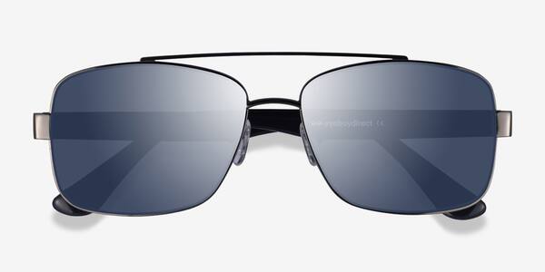 Gunmetal Black Center -  Metal Sunglasses