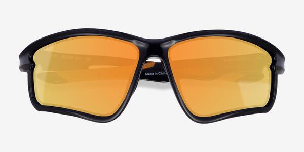 Noir Flip -  Plastique Sunglasses