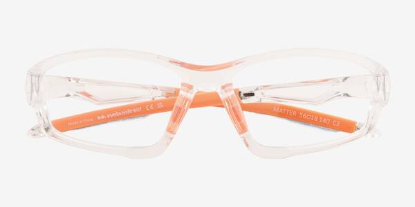 Clear Orange Matter -  Eco-friendly Eyeglasses