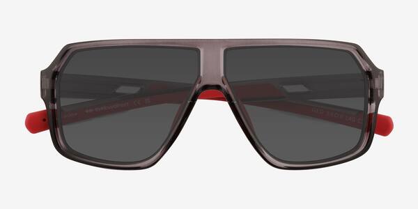 Clear Gray Geo -  Eco-friendly Sunglasses