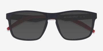 Noir Oates -  Plastique Lunettes de soleil