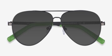 Black Spalding -  Metal Sunglasses