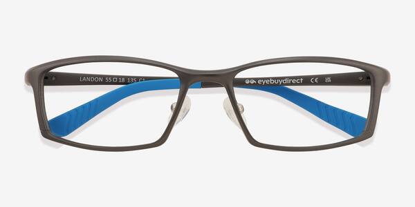 Matte Gray Landon -  Aluminium-alloy Eyeglasses