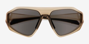 Gray Clutch -  Plastic Sunglasses