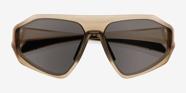 Gray Clutch -  Plastic Sunglasses