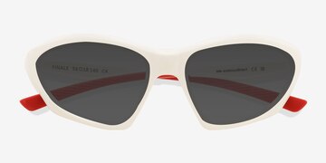 White Finale -  Plastic Sunglasses