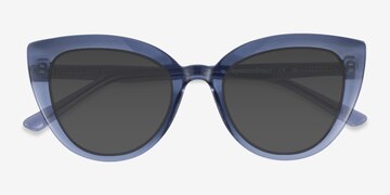 Bleu Kara -  Plastique Lunettes de soleil