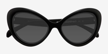 Noir Babe -  Plastique Lunettes de soleil