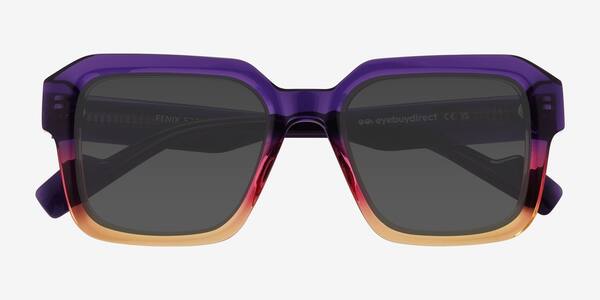 Purple Brown Fenix -  Acétate Lunettes de soleil