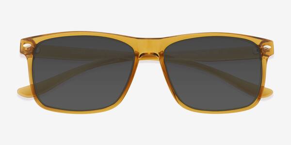 Clear Yellow Cortez -  Plastic Sunglasses