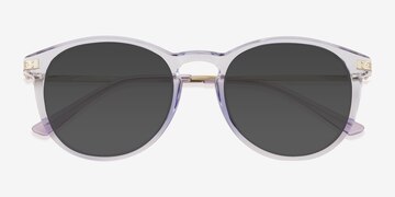 Clear Blue Monroe -  Plastic Sunglasses