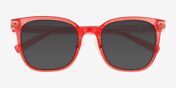 Clear Red Chipper - Plastic Sunglasses Clear Red Chipper - Plastic Sunglasses