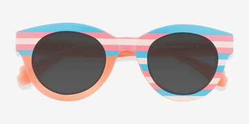 Striped Multicolor All In -  Plastic Sunglasses