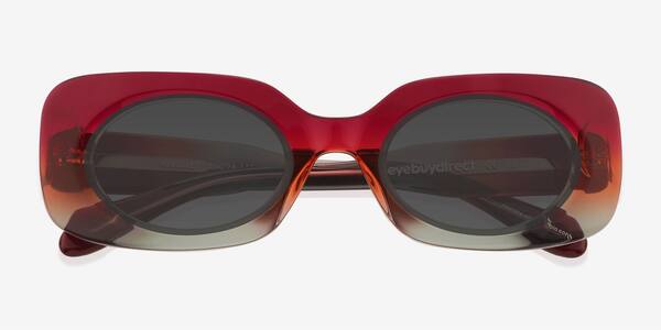 Gradient Red Blue Kingsley -  Acetate Sunglasses