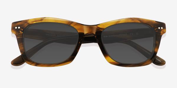 Brown Floral Vaughn -  Acetate Sunglasses