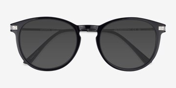Black Silver Monroe -  Plastic Sunglasses