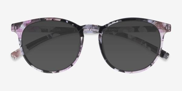Blue/Floral Deja Vu -  Plastic Sunglasses