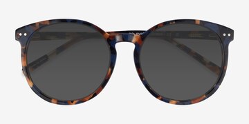 Blue Floral Vapor -  Acetate Sunglasses