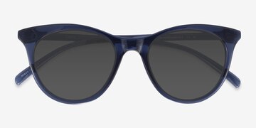 Clear Navy Cartel -  Plastique Lunettes de soleil