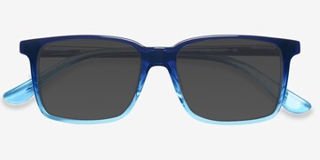 Cantina - Rectangle Clear Frame Sunglasses For Men, Eyebuydirect