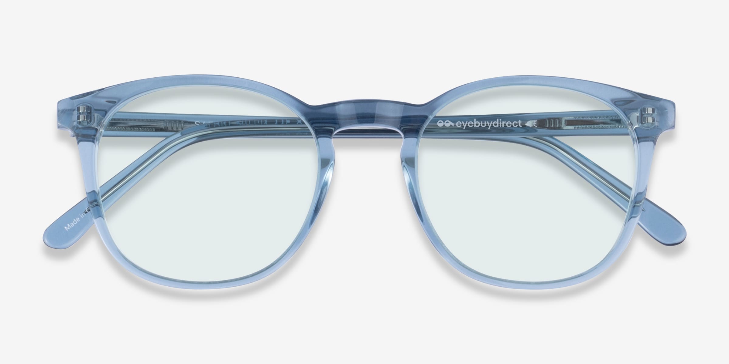 Blue lens prescription glasses on sale