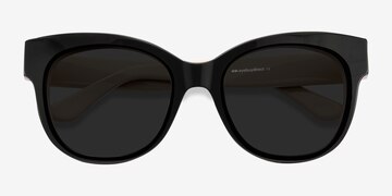 Noir Tahiti -  Vintage Acétate Lunettes de soleil