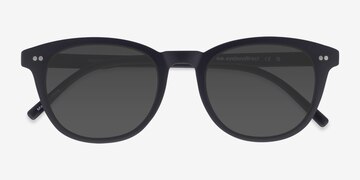 Black Hidden -  Vintage Plastic Sunglasses