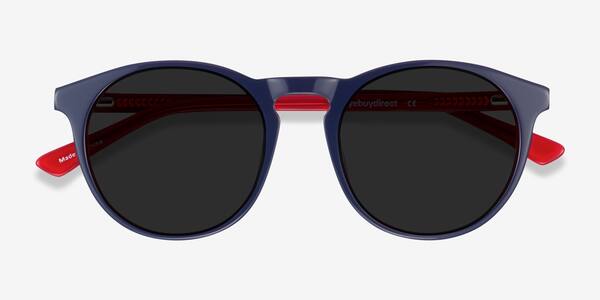 Navy & Red Monument -  Acetate Sunglasses