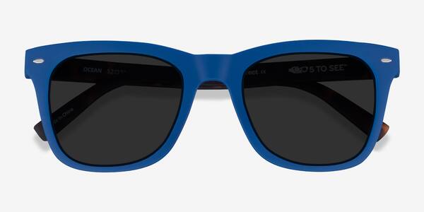 Atlantic Blue & Warm Tortoise Ocean -  Eco-friendly Sunglasses