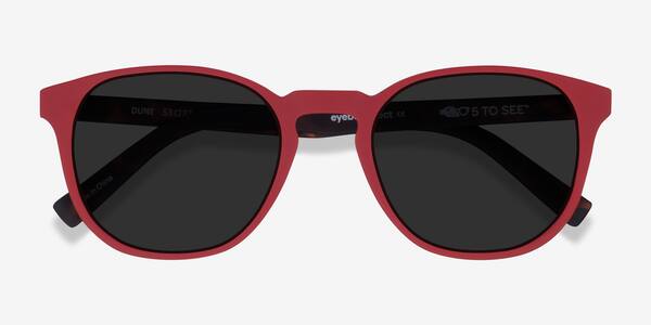 Crimson & Warm Tortoise Dune -  Eco-friendly Sunglasses