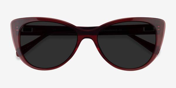 Clear Red Lamarr -  Acétate Sunglasses