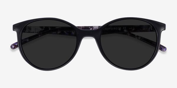Black Floral Talent -  Plastique Sunglasses