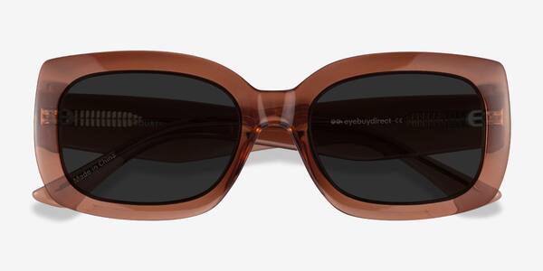 Clear Brown Courteney -  Acétate Sunglasses