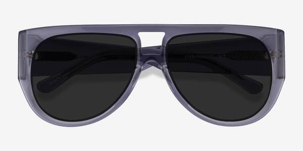 Clear Gray Southwest -  Acetate Sunglasses