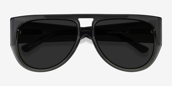 Clear Green Southwest -  Acetate Sunglasses