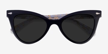 Black Clear Gold Take -  Acetate Sunglasses