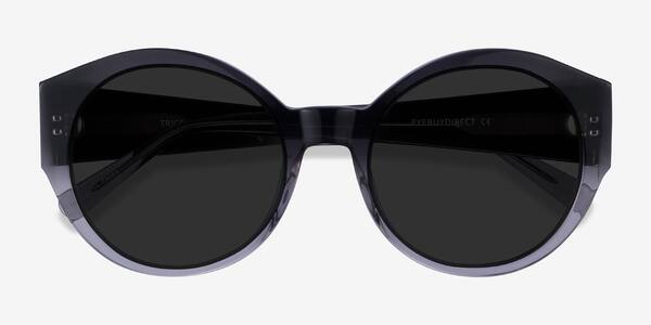 Clear Black Clear Trice -  Acetate Sunglasses